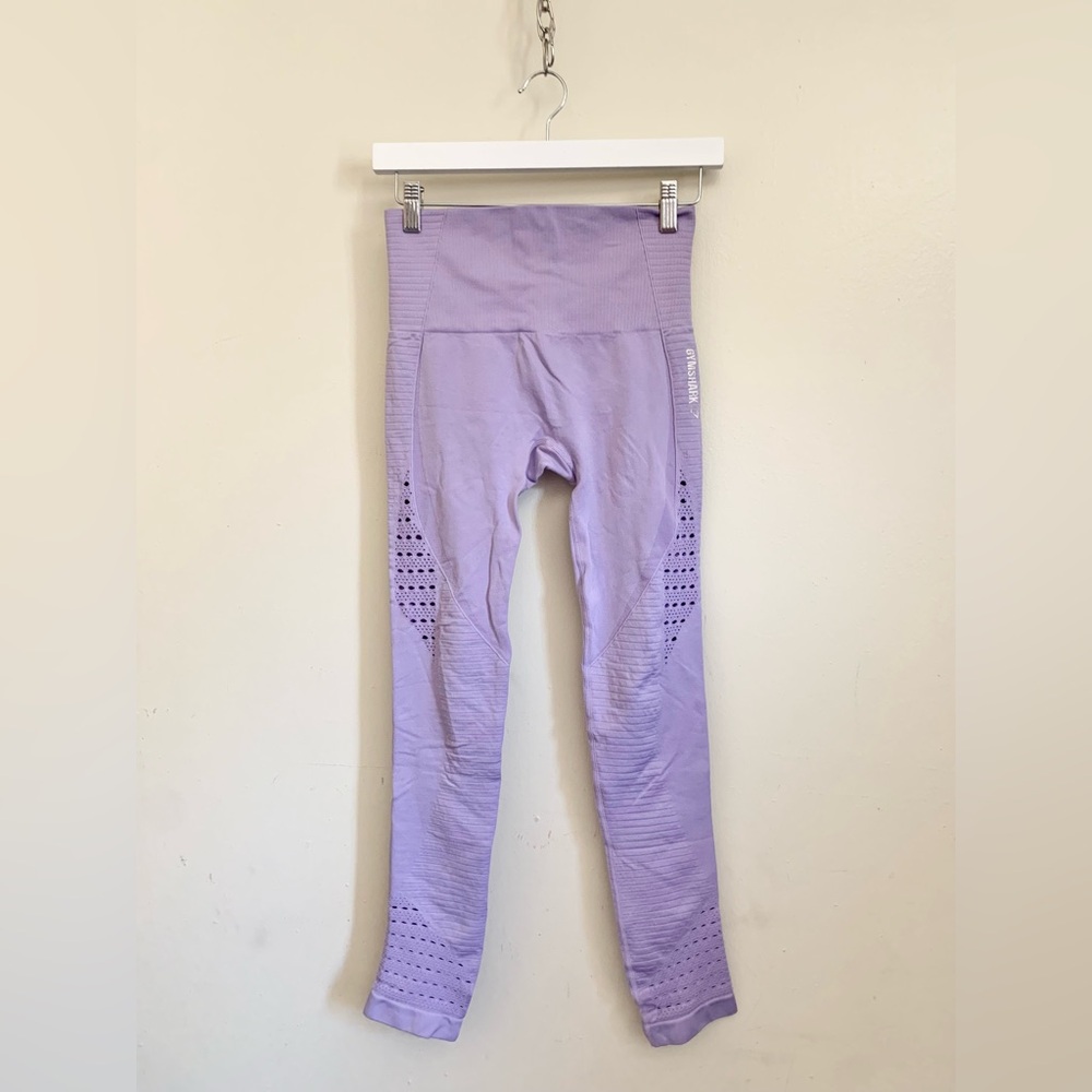 GymShark Purple Lilac  Sports Workout Athletic Leggings Approx. Medium